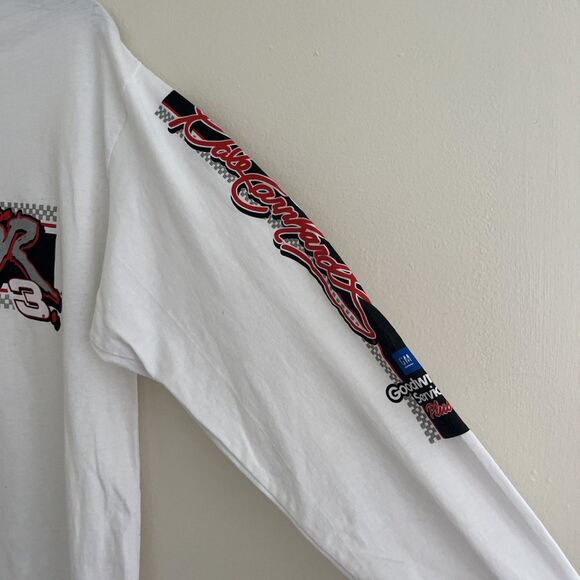 Dale Earnhardt 3 VTG The Intimidator Long Sleeve,  Chase Authentics, White- Lrg - Picture 4 of 13